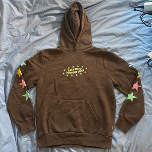 Tyler the Creator GOLF heavyweight brown graphic hoodie in size M